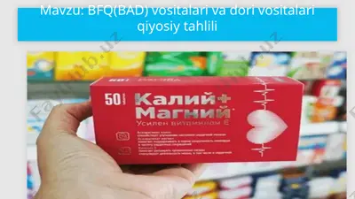 biologik faol qo’shimchalar(bfq) — PPTX