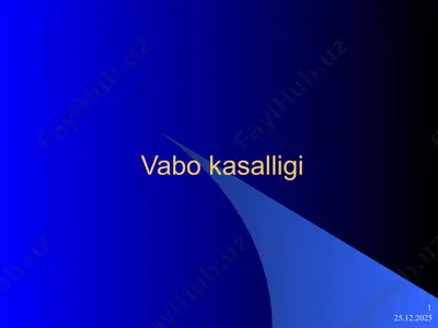 vabo kasalligi — PPTX