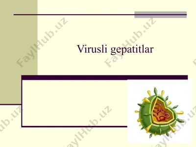 virusli gepatitlar — PPTX