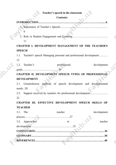 teacher’s speech in the classroom — DOCX