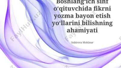 fikrlarni yozma bayon etish yo'llarini bilishning ahamiyati — PPTX