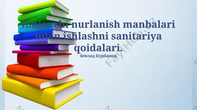 ionlovchi nurlanish manbalari bilan ishlashda sanitariya qoidalari — PPTX