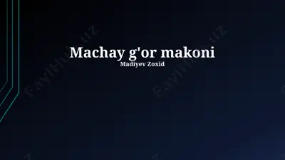 machay g'or makoni — PPTX