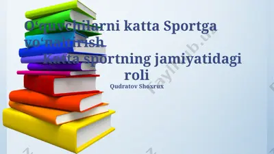 oʻquvchilarni katta sportga yoʻnaltirish — PPTX