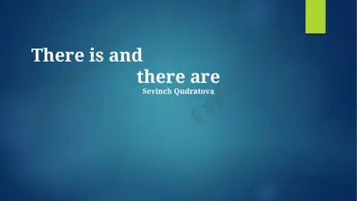 mastering "there is" and "there are" in sentences — PPTX