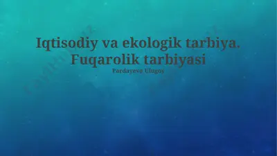 fuqarolik tarbiyasi — PPTX
