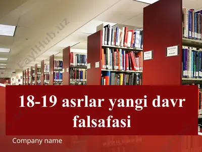 18-19 asrlar yangi davr falsafasi — PPTX