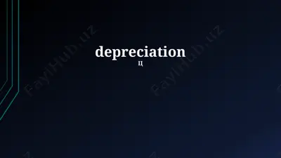 depreciation methods — PPTX