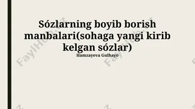 xorijiy tilni o'rganish — PPTX