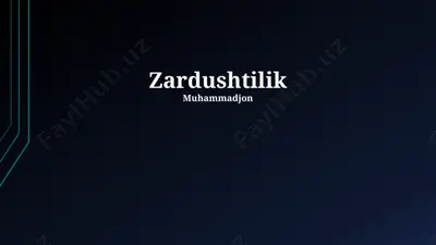 zardushtilik — PPTX