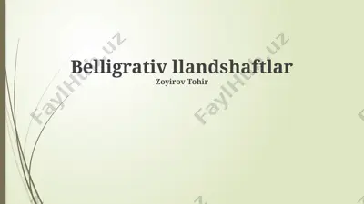 belligrativ llandshaftlar — PPTX
