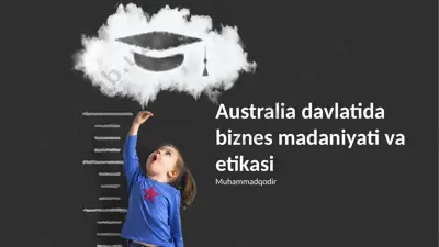 australia davlatida biznes madaniyati va etikasi — PPTX
