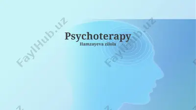 psychoterapy — PPTX