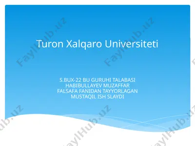 buddaviylik va xristianlik ta'limi — PPTX