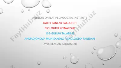 go'daklik psixologiyasi taqdimoti — PPTX