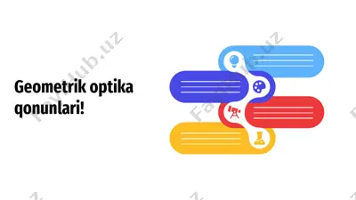geometrik optika qonunlari — PPTX