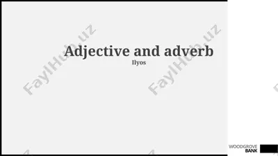 adjective and adverb — PPTX