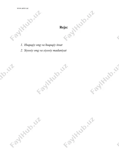 huquqiy ong va huquqiy itoat — DOC