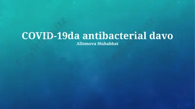 covid-19da antibacterial davo — PPTX