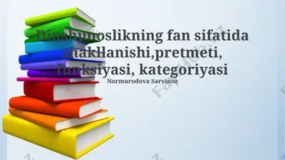 paleontologiyaning ilmiy fan sifatida shakllanishi — PPTX