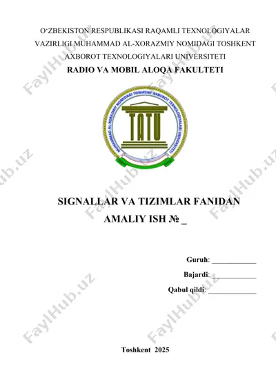 birlashtirilgan (2g/3g/4g) aloqa tarmoqlari arxitekturasi — DOCX