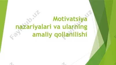 motivatsiya mavzusiga taqdimot. shu va shunga oʻxshash zamonaviy va rang barang dizayndagi slaydlar — PPTX