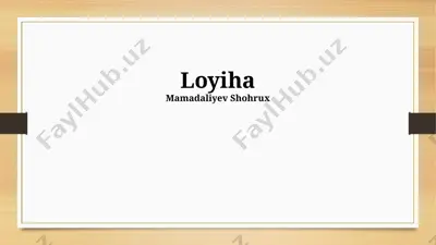 loyiha — PPTX
