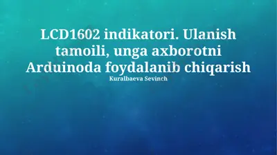 lcd1602 indikatori — PPTX