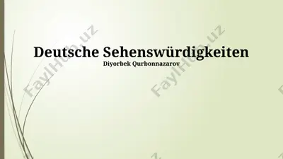deutsche sehenswürdigkeiten — PPTX