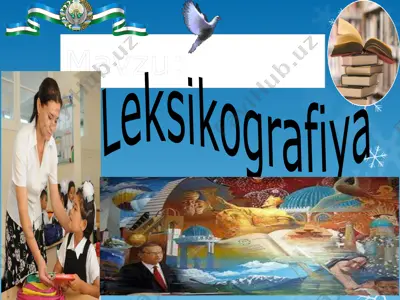 leksikografiya — PPTX