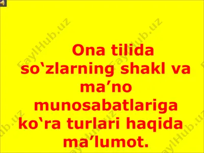 omonimlar (shakldosh so'zlar) — PPTX