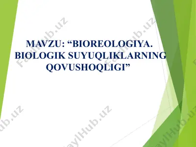 bioreologiya. "biologik suyuqliklarning qovushoqligi" — PPT