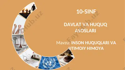 inson huquqlari va ijtimoiy himoya — PPT