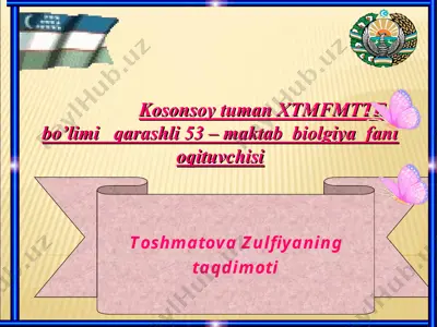 seleksiya va biotexnologiya asoslari — PPT