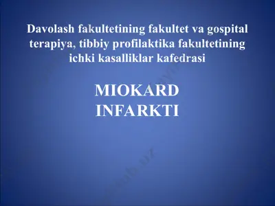miokard infarkti — PPT