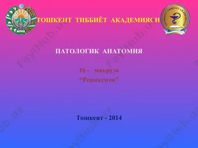 ревматизм — PPT