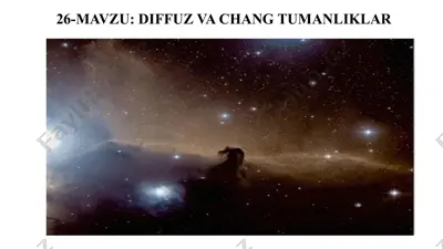 diffuz va chang tumanliklar — PPT
