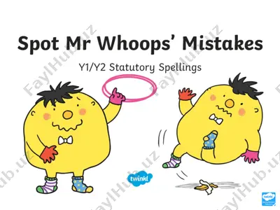 spot mr. whoops’ mistakes activity 1 — PPT