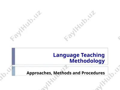 language teaching methodology — PPT