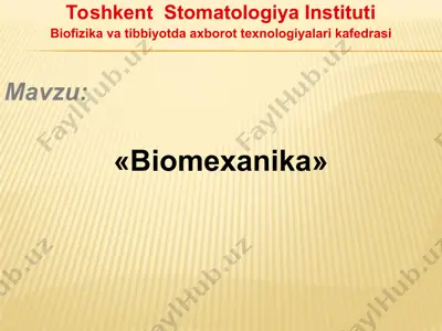 biomexanika — PPT
