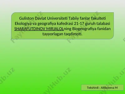 biosfera va inson faoliyati — PPT