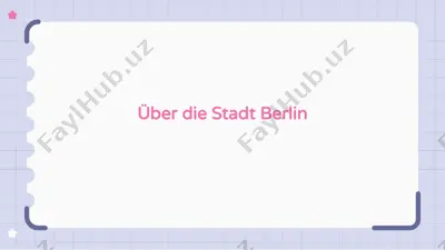 über die stadt berlin — PPTX