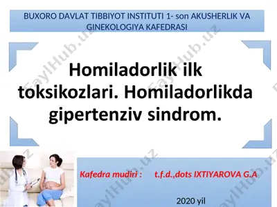 akusherlik va ginekologiya kafedrasi — PPT