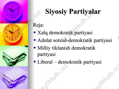 siyosiy partiyalar — PPT