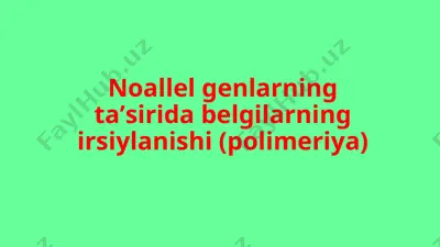 polimeriya hodisasi — PPT