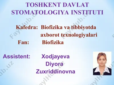 toshkent davlat stomatologiya instituti — PPT