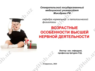 возрастные особенности высшей нервной деятельности — PPT