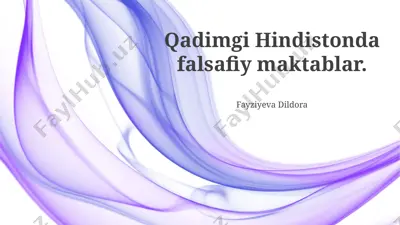 qadimgi hindistonda falsafiy maktablar — PPTX