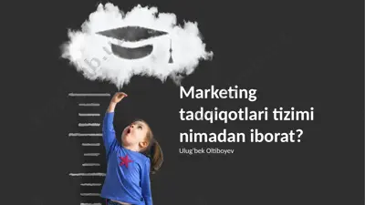 marketing tadqiqotlari tizimi — PPTX