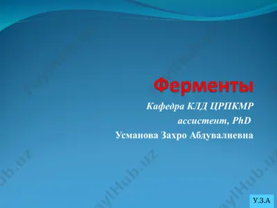 ферменты — PPT